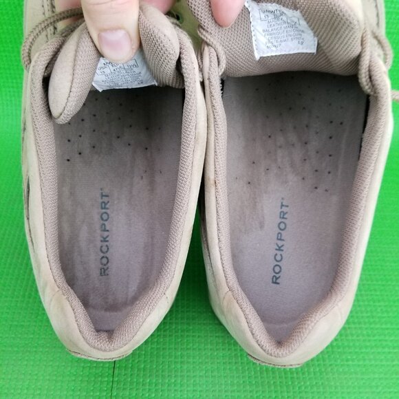 ✅Rockport Walk Tour Men’s 13 Classic Walking Shoes Tan Leather Lace Up Casual - Picture 5 of 11